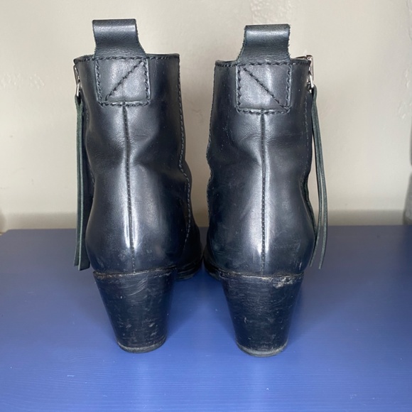 Acne Studios Pistol Boots Black Leather Ankle Booties EU 37 - Picture 3 of 14